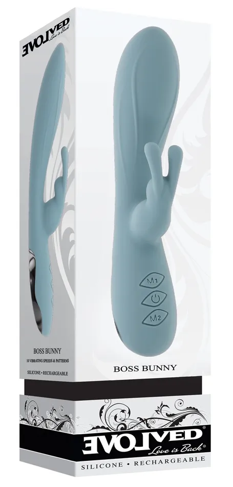 Evolved Novelties Vibrators Boss Bunny Blue Evolved Novelties Vibrators Boss Bunny Blue