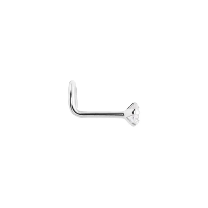Vibrators Tilum Tilum 14kt White Gold 25mm CZ Nose Screw 20g Vibrators Tilum Tilum 14kt White Gold 25mm CZ Nose Screw 20g