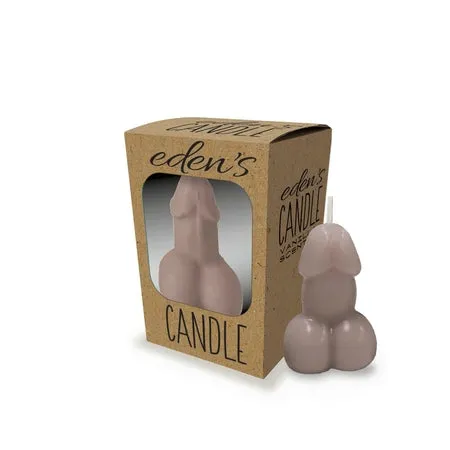 Fairvillacom Male Sex Toys Edens Penis Candle Taupe