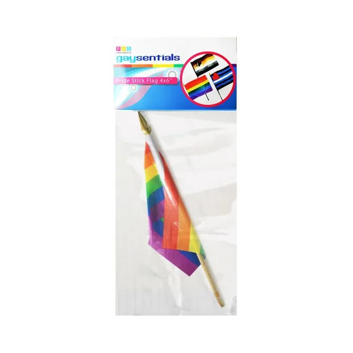 Gaysentials Rainbow Stick Flag 4in X 6in Fairvillacom Anal
