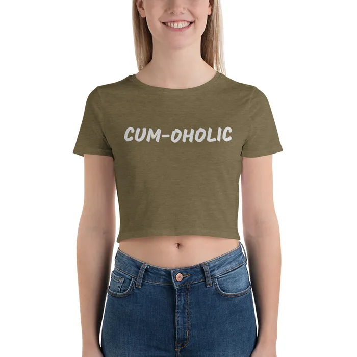Womens Crop Top CUMOHOLIC in 3 colours ShhhPrntfl Female Sex Toys