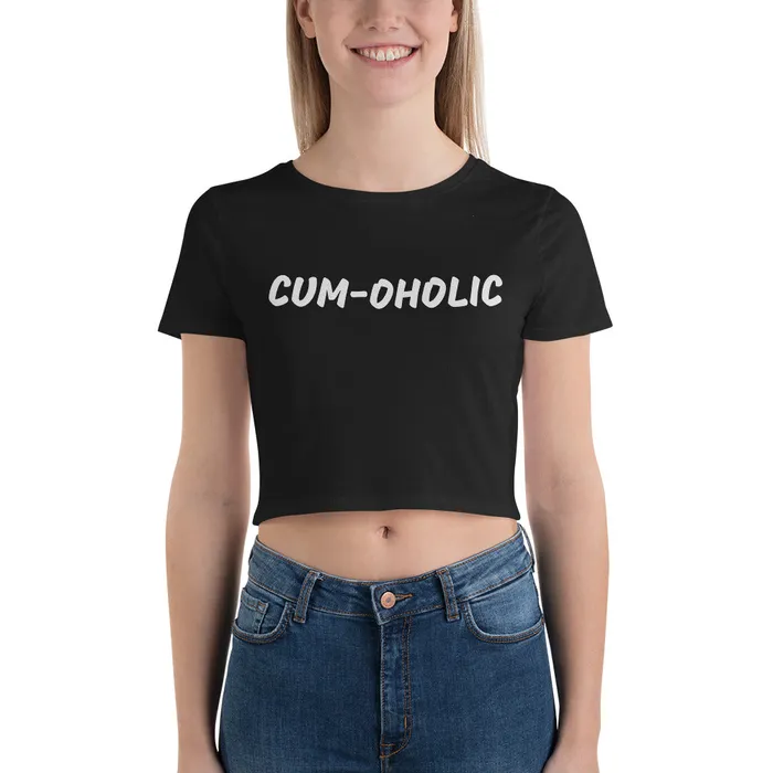 Womens Crop Top CUMOHOLIC in 3 colours ShhhPrntfl Female Sex Toys